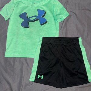 Under Armour Green and Black Kids' Outfit